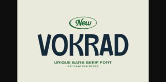 Vokrad Font Poster 1