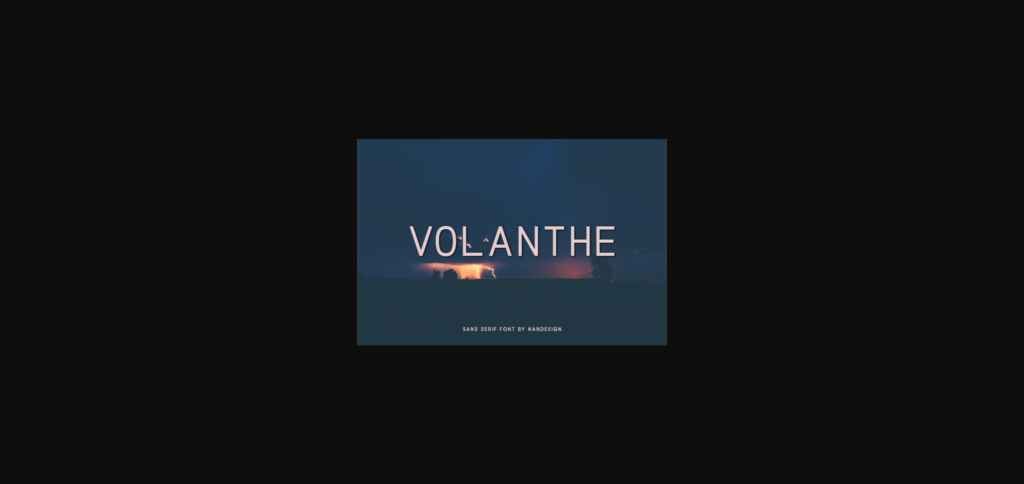 Volanthe Font Poster 3