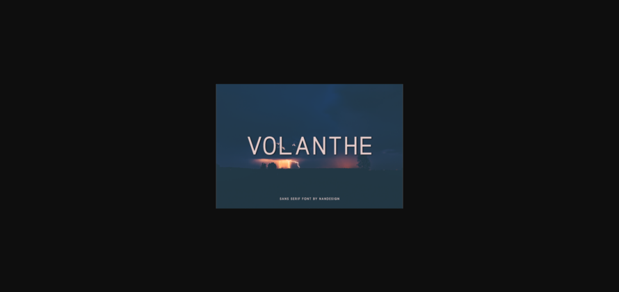 Volanthe Font Poster 3