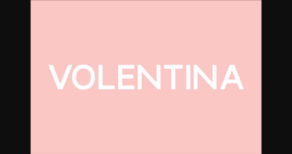 Volentina Font Poster 3