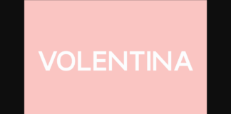 Volentina Font Poster 1