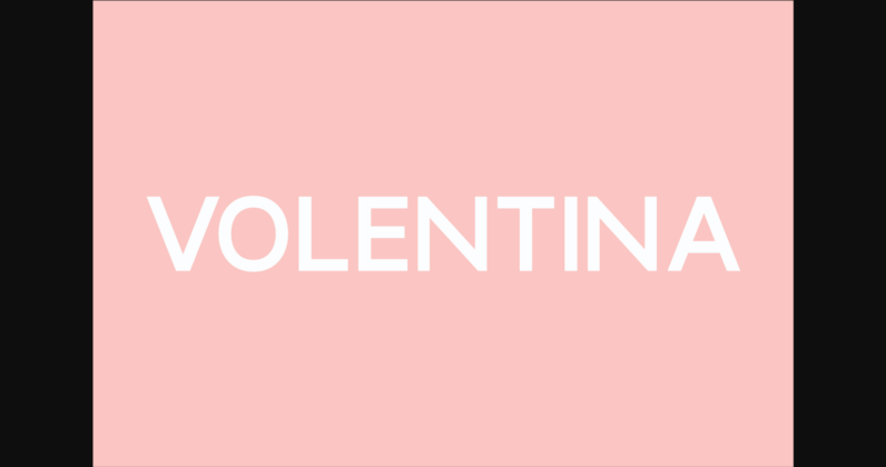 Volentina Font Poster 1