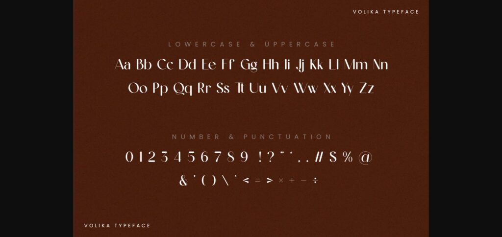 Volika Font Poster 10