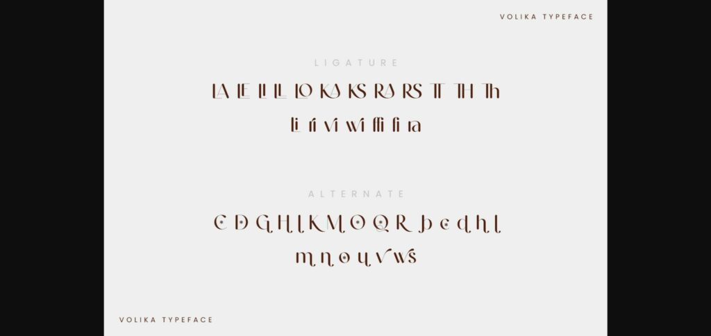 Volika Font Poster 11