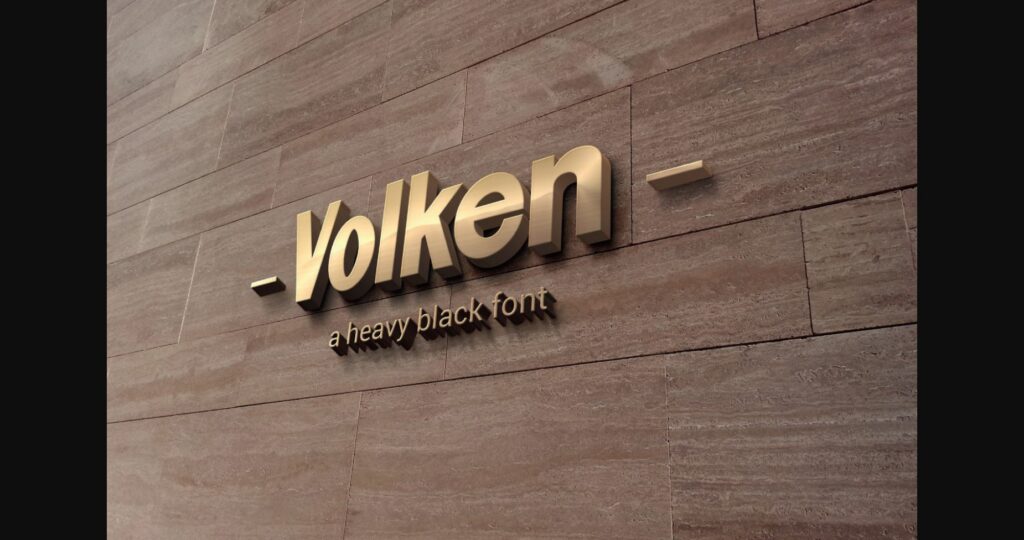 Volken Font Poster 3