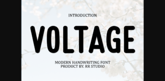 Voltage Font Poster 1