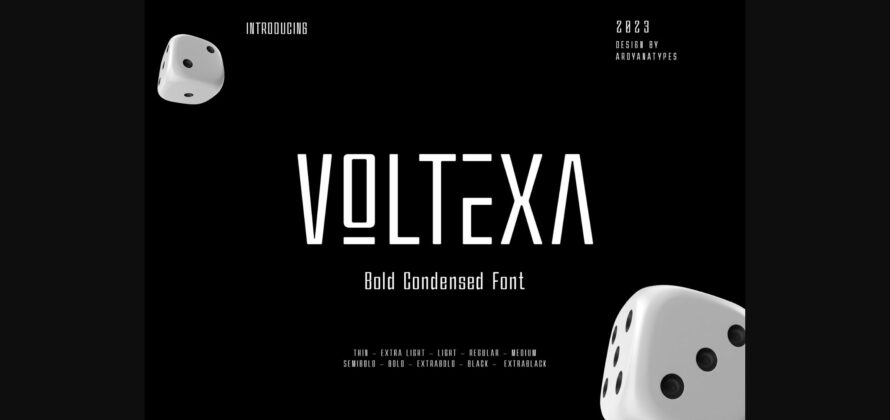 Voltexa Font Poster 3