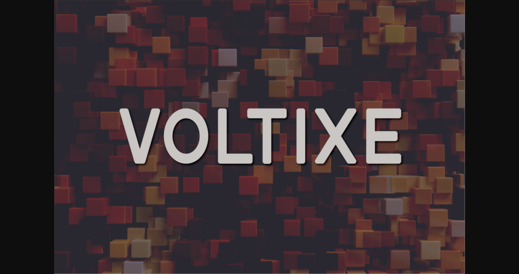 Voltixe Font Poster 3