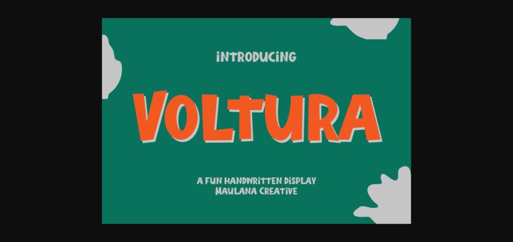 Voltura Font Poster 3