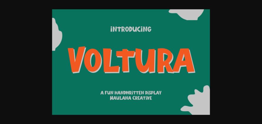 Voltura Font Poster 3