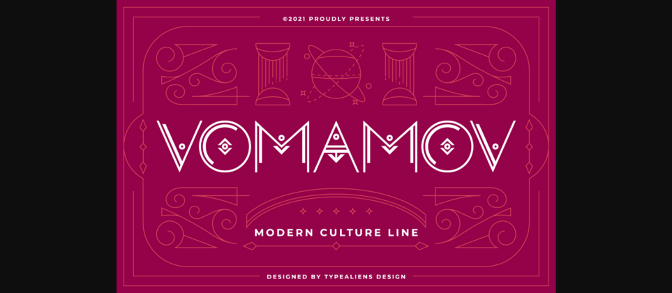 Vomamov Font Poster 3