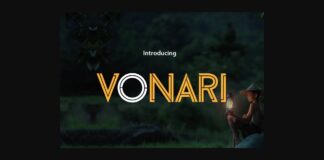 Vonari Font Poster 1