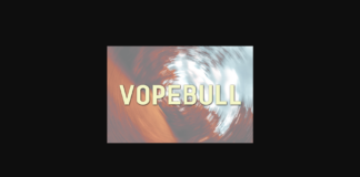 Vopebull Font Poster 1