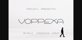 Voppexa Font Poster 1