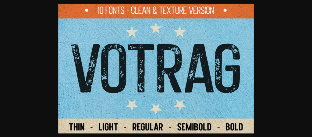 Votrag Font Poster 1