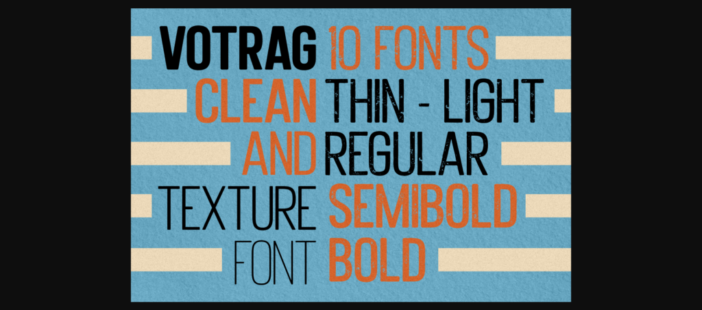 Votrag Font Poster 4