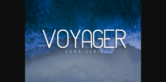 Voyager Font Poster 1