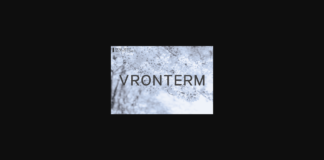 Vronterm Font Poster 1