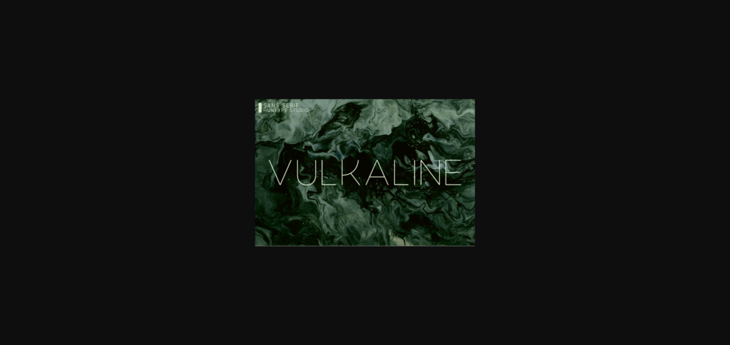 Vulkaline Font Poster 3