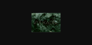 Vulkaline Font Poster 1