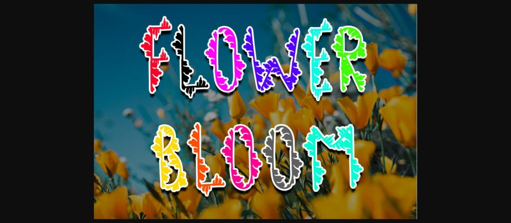 Vulotuv Flower Font Poster 4