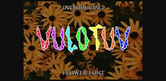 Vulotuv Flower Font Poster 1