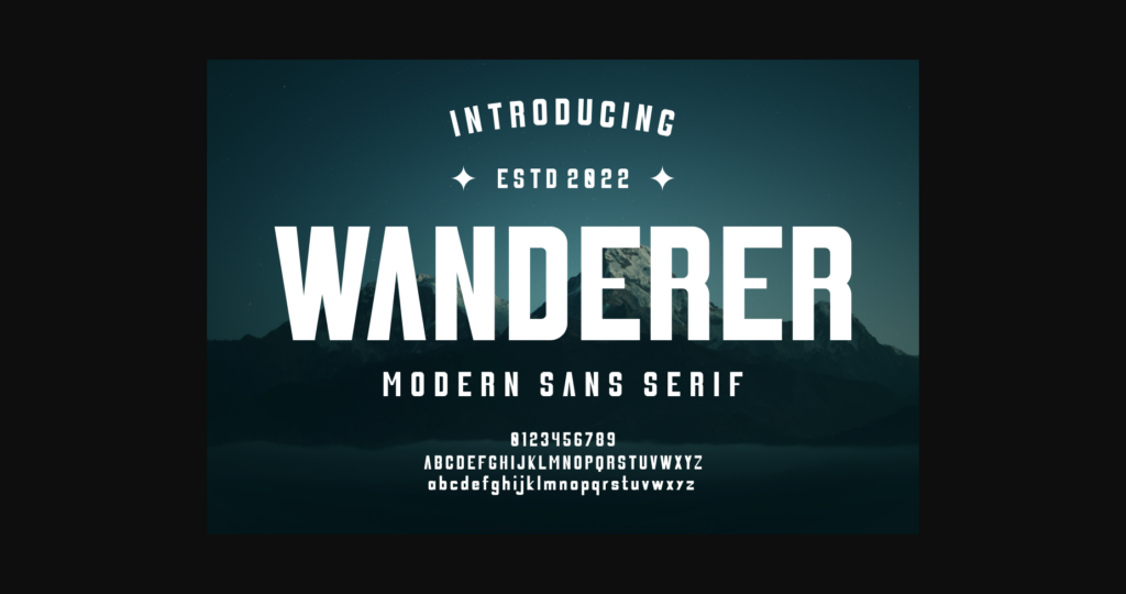 Wanderer Font Poster 3