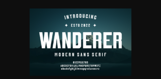 Wanderer Font Poster 1