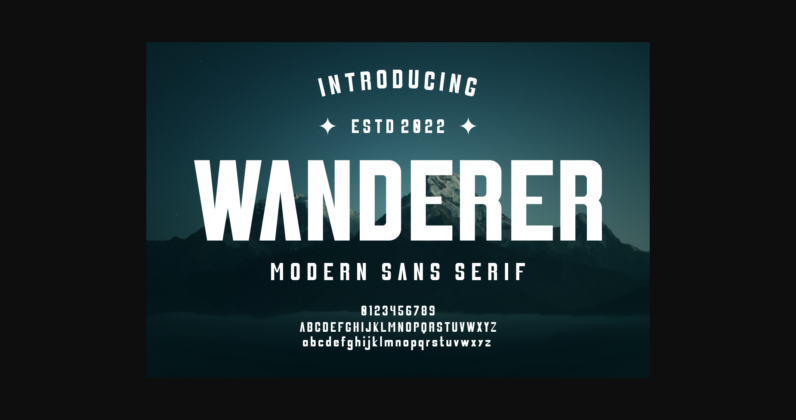 Wanderer Font Poster 1