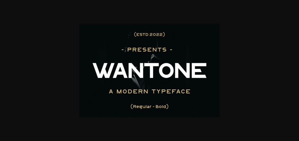 Wantone Font Poster 3