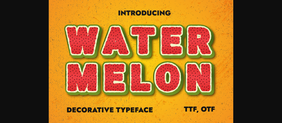 Watermelon Font Poster 3