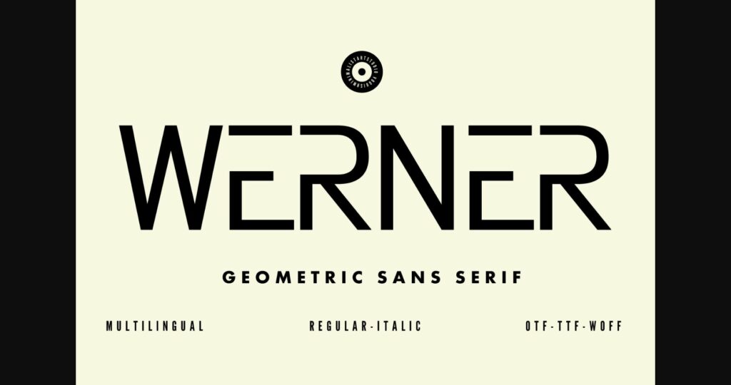 Werner Font Poster 3