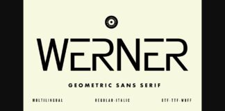 Werner Font Poster 1