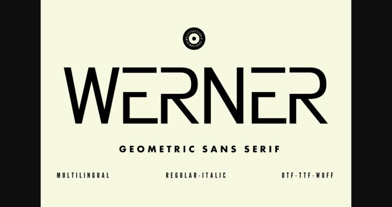 Werner Font Poster 1