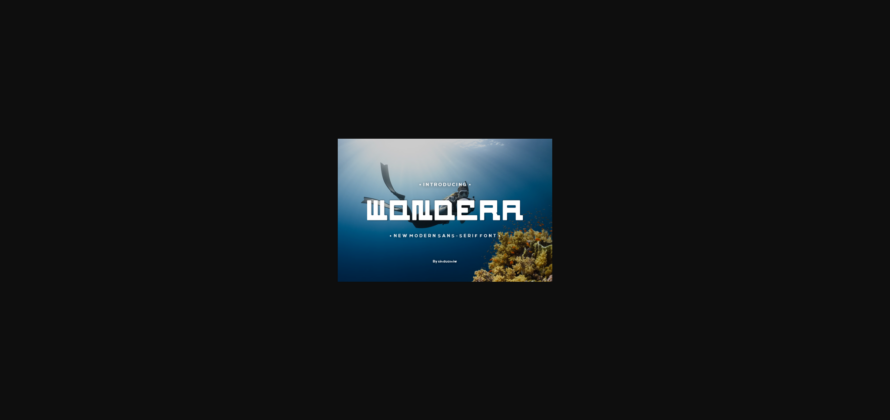 Wondera Font Poster 3