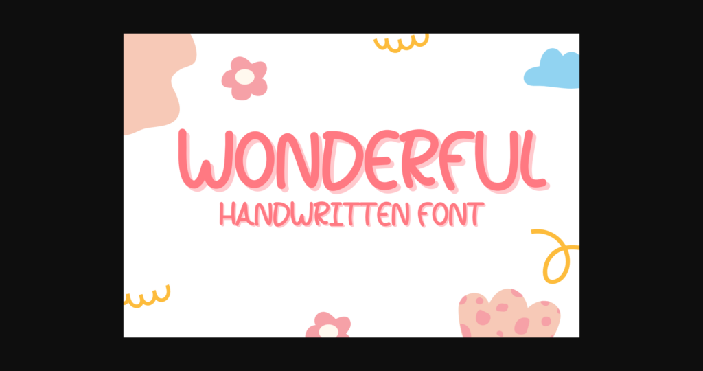 Wonderful Font Poster 3