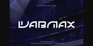 Wabmax Font Poster 1