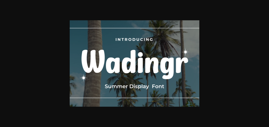 Wadingr Font Poster 3