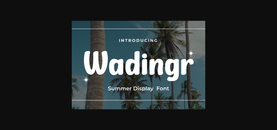 Wadingr Font Poster 3