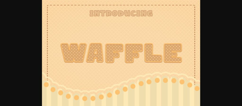 Waffle Font Poster 3