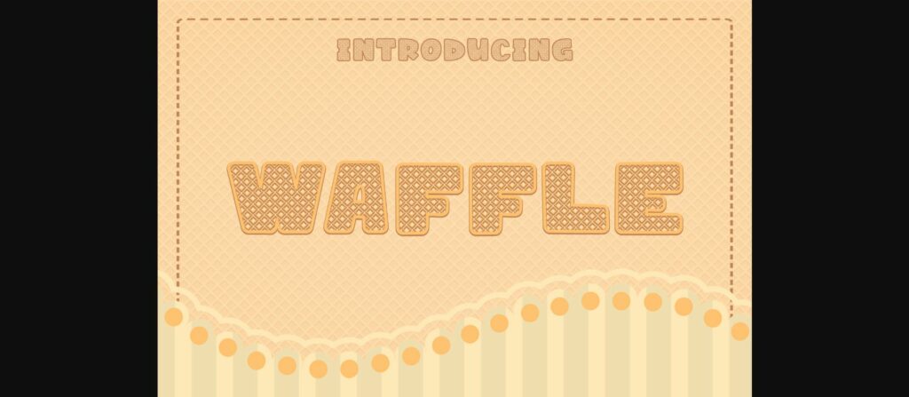Waffle Font Poster 1