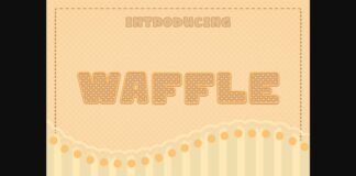 Waffle Font Poster 1