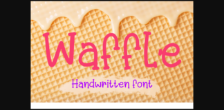 Waffle Font Poster 1