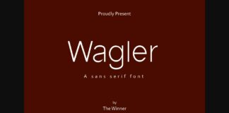 Wagler Font Poster 1