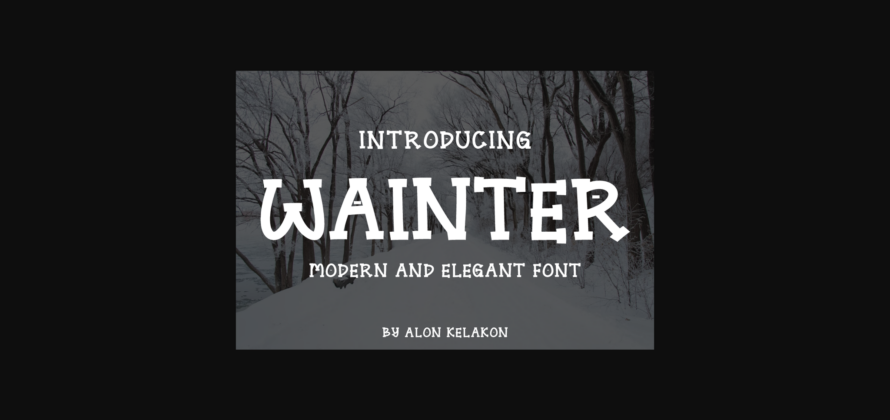 Wainter Font Poster 1