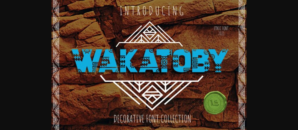 Wakatoby Font Poster 3