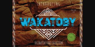 Wakatoby Font Poster 1