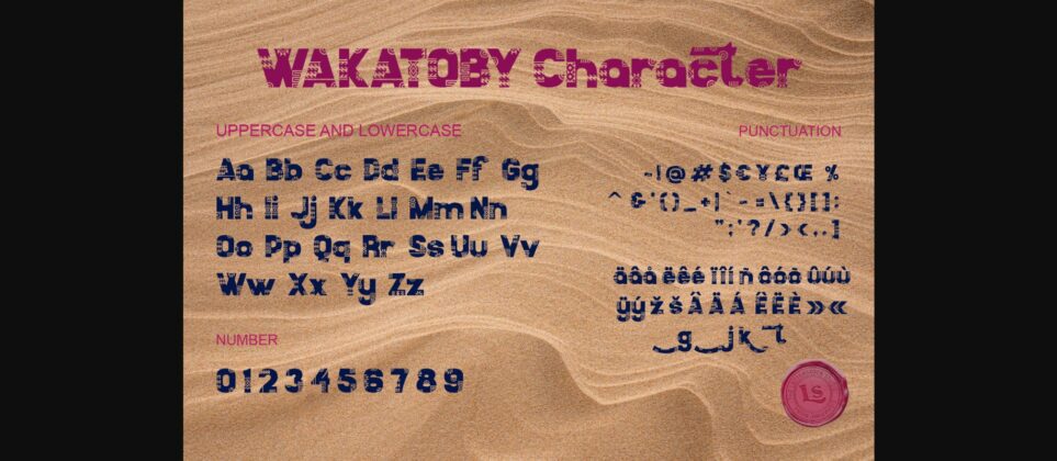 Wakatoby Font Poster 7