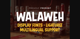 Walaweh Font Poster 1