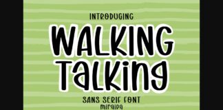 Walking Talking Font Poster 1